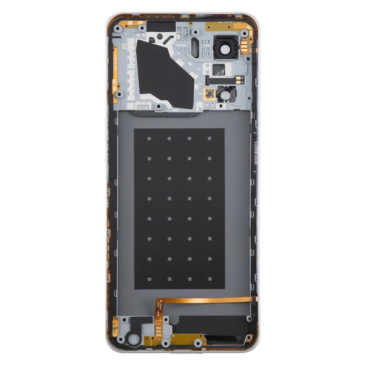 For ZTE nubia Neo 3 Plastic Battery Back Cover with Middle Frame / Camera Lens Cover(Silver) - For ZTE by buy2fix | Online Shopping UK | buy2fix
