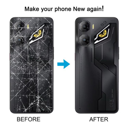 For ZTE nubia Neo 3 Plastic Battery Back Cover with Middle Frame / Camera Lens Cover(Silver) - For ZTE by buy2fix | Online Shopping UK | buy2fix