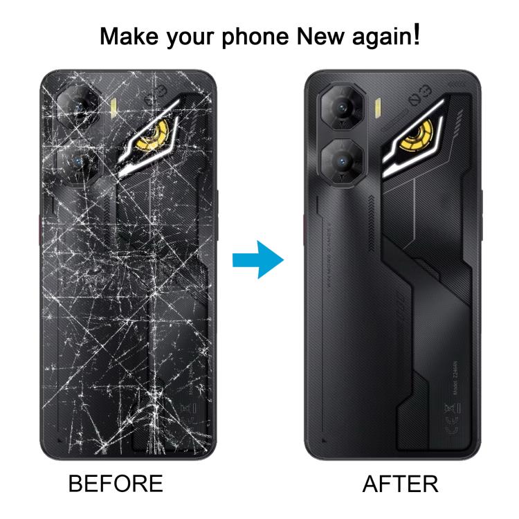 For ZTE nubia Neo 3 Plastic Battery Back Cover with Middle Frame / Camera Lens Cover(Black) - For ZTE by buy2fix | Online Shopping UK | buy2fix