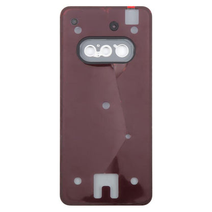 For Nothing Phone 3a A059 Glass Battery Back Cover with Camera Frame(Black) - For Nothing by buy2fix | Online Shopping UK | buy2fix