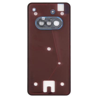 For Nothing Phone 3a A059 Glass Battery Back Cover with Camera Frame(Blue) - For Nothing by buy2fix | Online Shopping UK | buy2fix