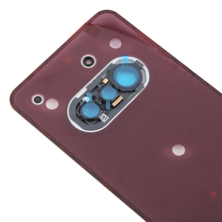 For Nothing Phone 3a A059 Glass Battery Back Cover with Camera Frame(White) - For Nothing by buy2fix | Online Shopping UK | buy2fix