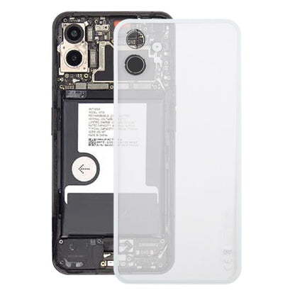 For Nothing Phone 1 A063 Glass Battery Back Cover(Transparent white) - For Nothing by buy2fix | Online Shopping UK | buy2fix