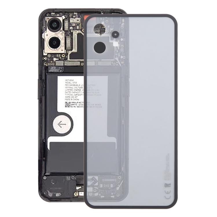For Nothing Phone 1 A063 Glass Battery Back Cover(Transparent black) - For Nothing by buy2fix | Online Shopping UK | buy2fix