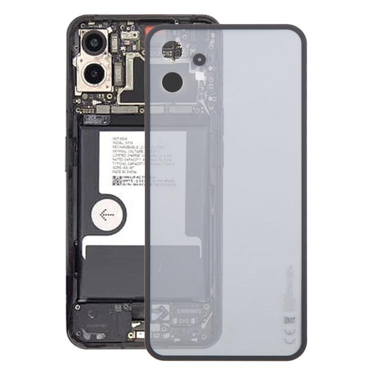 For Nothing Phone 1 A063 Glass Battery Back Cover(Transparent black) - For Nothing by buy2fix | Online Shopping UK | buy2fix