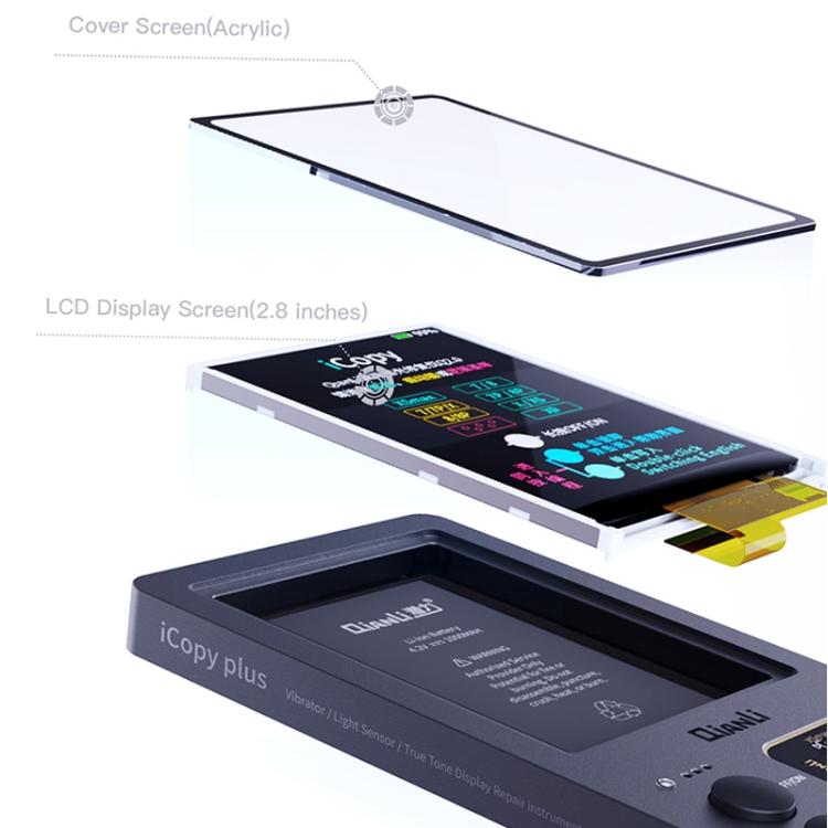 For iPhone 6 - 14 Pro Max 5 in 1 Qianli iCopy Plus 2.2 Repair Detection Programmer Set by QIANLI