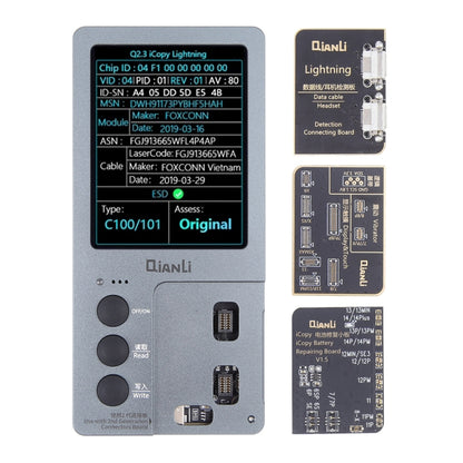 For iPhone 6 - 14 Pro Max 3 in 1 Qianli iCopy Plus 2.2 Repair Detection Programmer Set by QIANLI