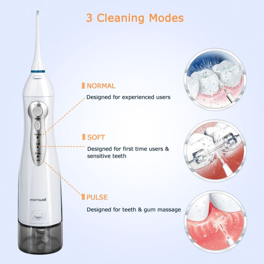 Mornwell D52 USB-Rechargeable Water Flosser IPX7 Waterproof Oral Irrigator by buy2fix