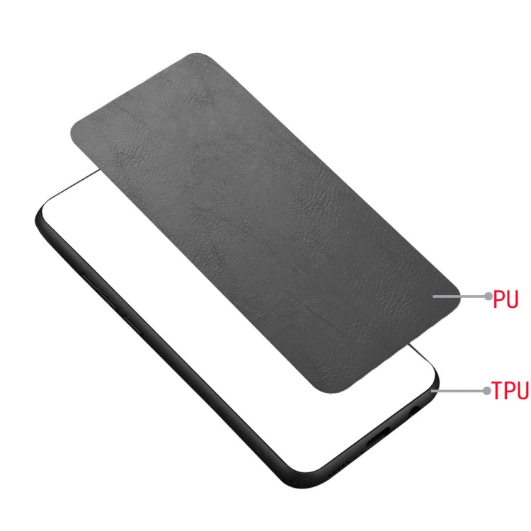 For Infinix Hot 9 Shockproof Sewing Cow Pattern Skin Texture PC + PU + TPU Case(Black) - Infinix Cases by idewei | Online Shopping UK | buy2fix