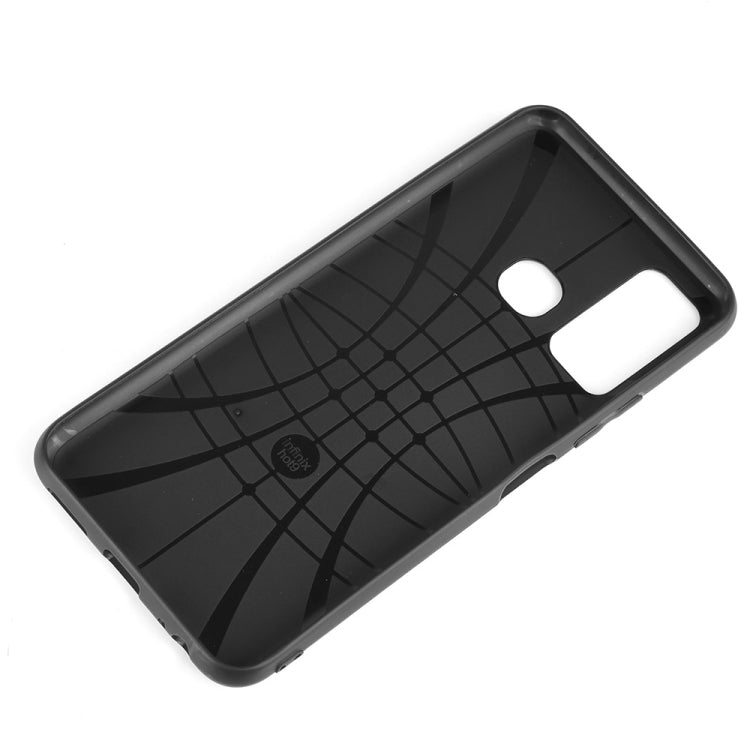 For Infinix Hot 9 Shockproof Sewing Cow Pattern Skin Texture PC + PU + TPU Case(Black) - Infinix Cases by idewei | Online Shopping UK | buy2fix