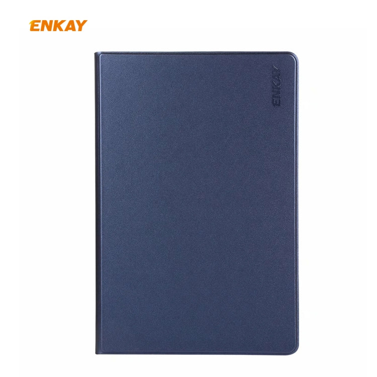 For Samsung Galaxy Tab S6 Lite P610 / P615 / Tab S6 Lite 2022 / P613 / P619 ENKAY Elastic Leather Tablet Case with Holder(Dark Blue) - Tab S6 Lite P610 / P615 by ENKAY | Online Shopping UK | buy2fix