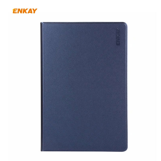 For Samsung Galaxy Tab S6 Lite P610 / P615 / Tab S6 Lite 2022 / P613 / P619 ENKAY Elastic Leather Tablet Case with Holder(Dark Blue) - Tab S6 Lite P610 / P615 by ENKAY | Online Shopping UK | buy2fix