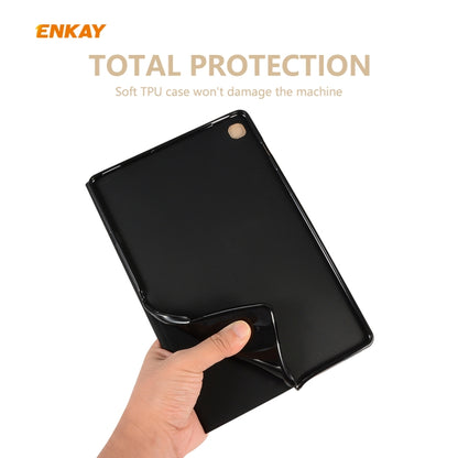 For Samsung Galaxy Tab S6 Lite P610 / P615 / Tab S6 Lite 2022 / P613 / P619 ENKAY Elastic Leather Tablet Case with Holder(Dark Blue) - Tab S6 Lite P610 / P615 by ENKAY | Online Shopping UK | buy2fix