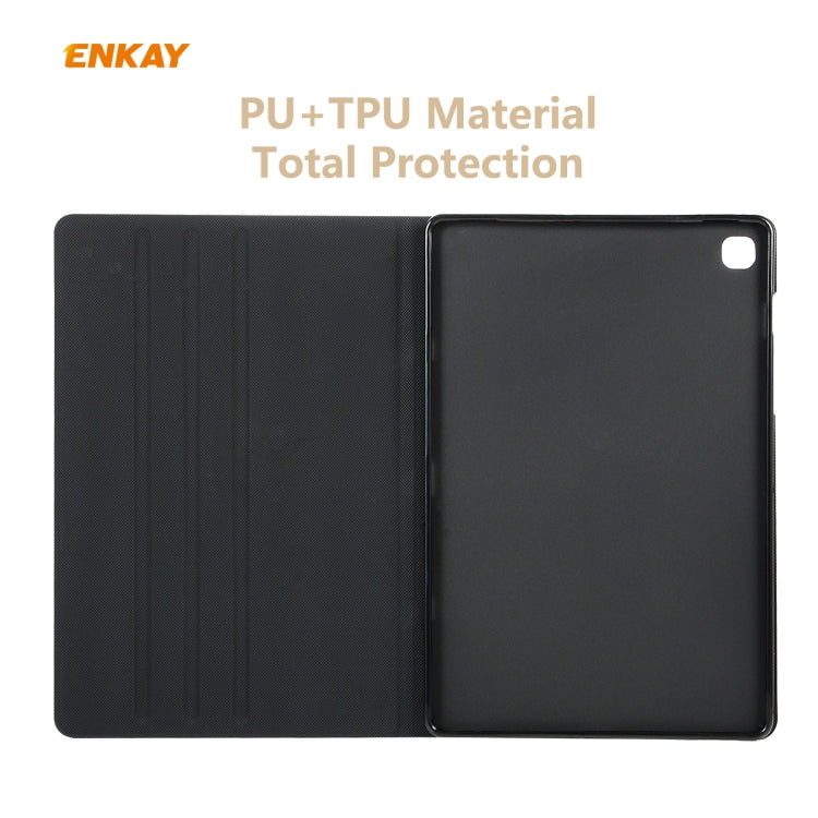 For Samsung Galaxy Tab S6 Lite P610 / P615 / Tab S6 Lite 2022 / P613 / P619 ENKAY Elastic Leather Tablet Case with Holder(Golden) - Tab S6 Lite P610 / P615 by ENKAY | Online Shopping UK | buy2fix