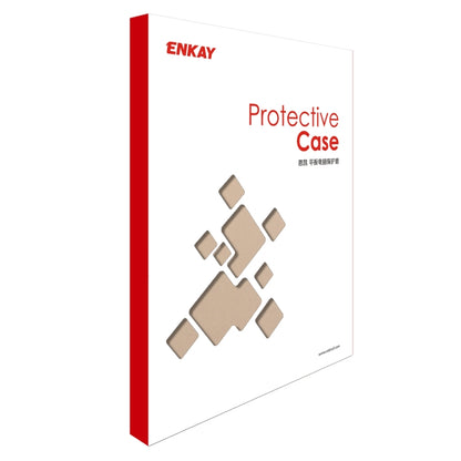 For Samsung Galaxy Tab S6 Lite P610 / P615 / Tab S6 Lite 2022 / P613 / P619 ENKAY Elastic Leather Tablet Case with Holder(Cyan) - Tab S6 Lite P610 / P615 by ENKAY | Online Shopping UK | buy2fix