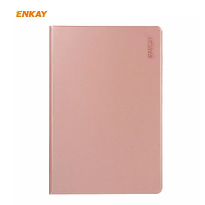 For Samsung Galaxy Tab S6 Lite P610 / P615 / Tab S6 Lite 2022 / P613 / P619 ENKAY Elastic Leather Tablet Case with Holder(Pink) - Tab S6 Lite P610 / P615 by ENKAY | Online Shopping UK | buy2fix