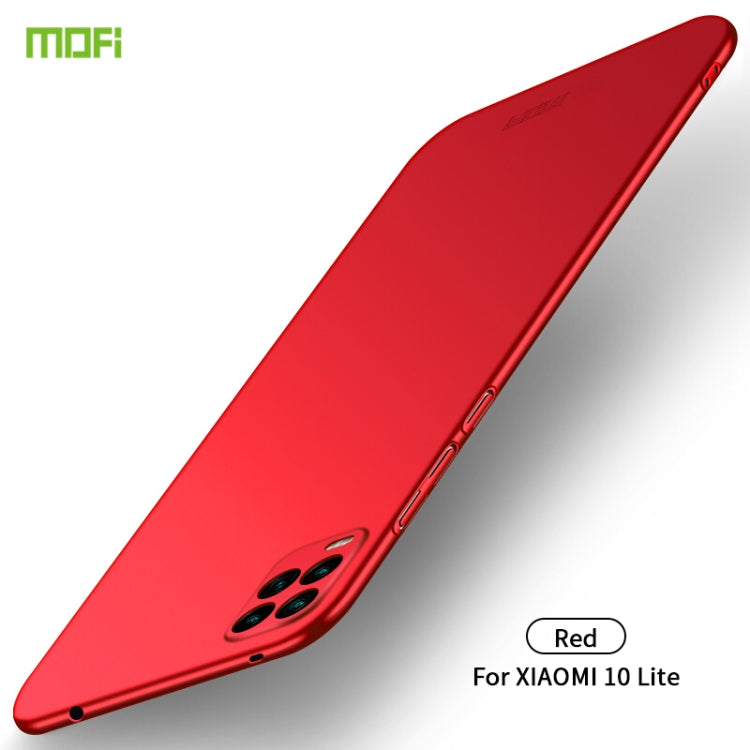 For Xiaomi Mi 10 Lite MOFI Frosted PC Ultra-thin Hard Case(Red) - Xiaomi Cases by MOFI | Online Shopping UK | buy2fix