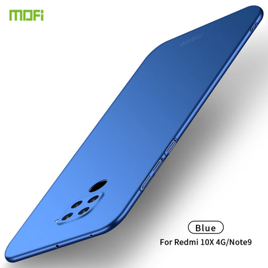 For Xiaomi Redmi 10X 4G MOFI Frosted PC Ultra-thin Hard Case(Blue) - Xiaomi Cases by MOFI | Online Shopping UK | buy2fix