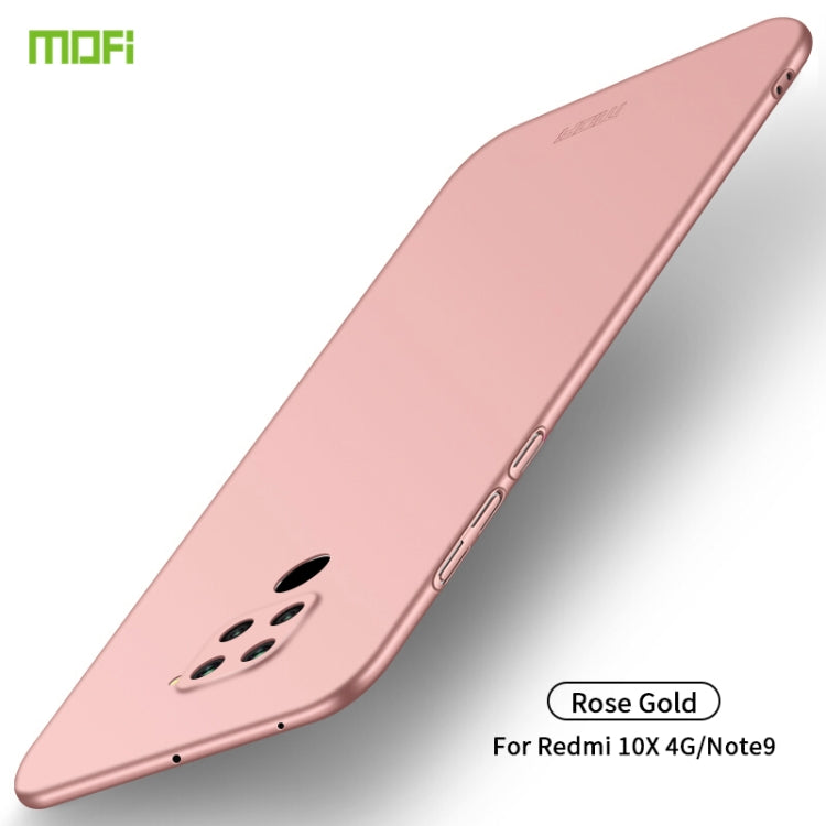 For Xiaomi Redmi 10X 4G MOFI Frosted PC Ultra-thin Hard Case(Rose gold) - Xiaomi Cases by MOFI | Online Shopping UK | buy2fix