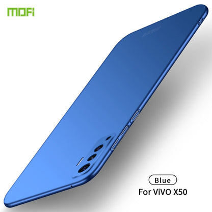 For Vivo X50 MOFI Frosted PC Ultra-thin Hard Case(Blue) - vivo Cases by MOFI | Online Shopping UK | buy2fix