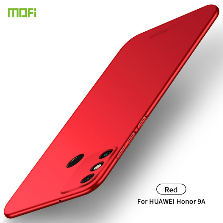 For Huawei Honor 9A MOFI Frosted PC Ultra-thin Hard Case(Red) - Honor Cases by MOFI | Online Shopping UK | buy2fix