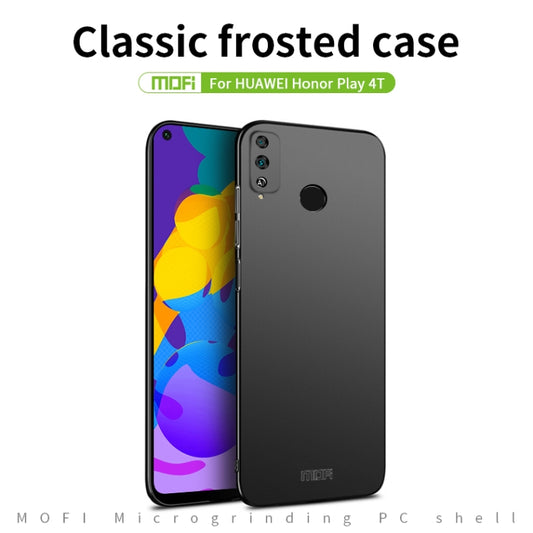For Huawei Honor Play 4T MOFI Frosted PC Ultra-thin Hard Case(Black) by MOFI