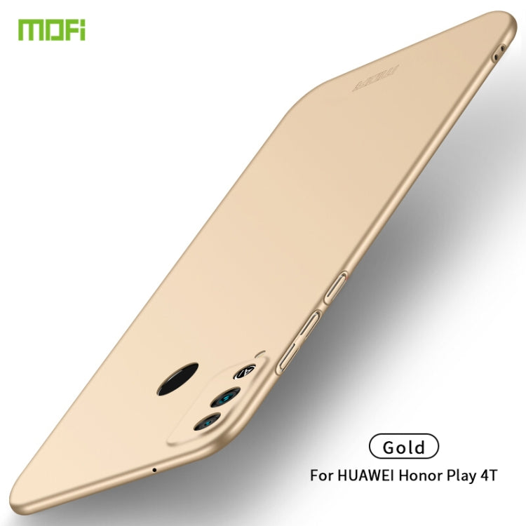 For Huawei Honor Play 4T MOFI Frosted PC Ultra-thin Hard Case(Gold) - Honor Cases by MOFI | Online Shopping UK | buy2fix