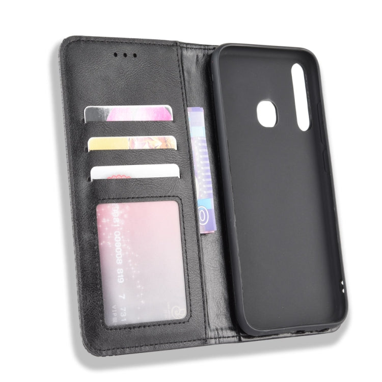 For Infinix Smart 3 Plus / X627 Magnetic Buckle Retro Crazy Horse Texture Horizontal Flip Leather Case  , with Holder & Card Slots & Photo Frame(Black) - Infinix Cases by idewei | Online Shopping UK | buy2fix