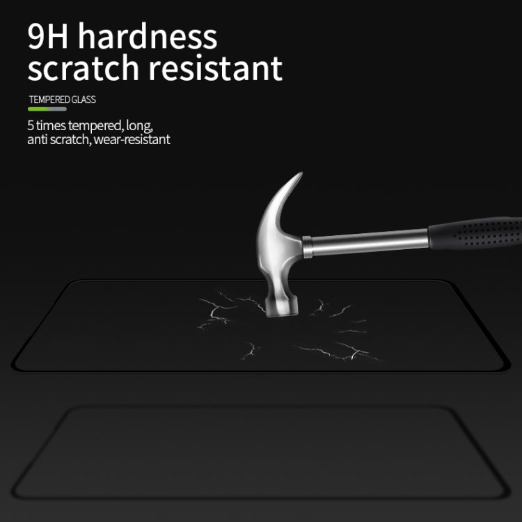 For vivo X50 PINWUYO 9H 2.5D Full Screen Tempered Glass Film(Black) - vivo Tempered Glass by PINWUYO | Online Shopping UK | buy2fix