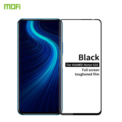For Huawei Honor X10 MOFI 9H 2.5D Full Screen Tempered Glass Film(Black) - Honor Tempered Glass by MOFI | Online Shopping UK | buy2fix