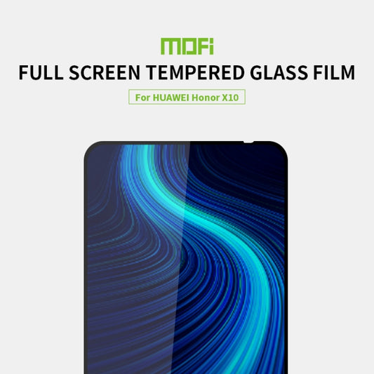 For Huawei Honor X10 MOFI 9H 2.5D Full Screen Tempered Glass Film(Black) by MOFI