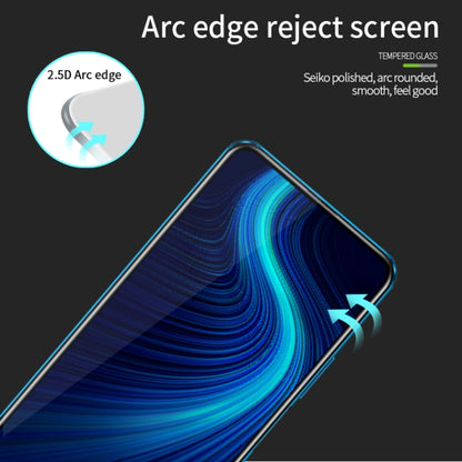 For Huawei Honor X10 MOFI 9H 2.5D Full Screen Tempered Glass Film(Black) - Honor Tempered Glass by MOFI | Online Shopping UK | buy2fix