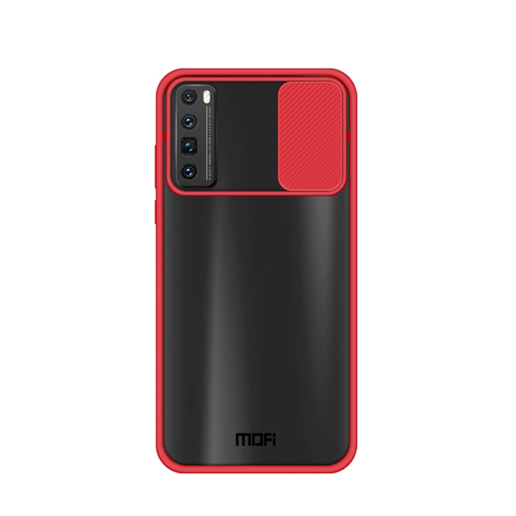 For Huawei nova 7 Pro MOFI Xing Dun Series PC + TPU Anti-peep Waterproof And Anti-drop All-inclusive Protective Shell, Translucent Frosted(Red) - Huawei Cases by MOFI | Online Shopping UK | buy2fix