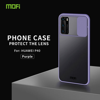 For Huawei P40 MOFI Xing Dun Series PC + TPU Anti-peep Waterproof And Anti-drop All-inclusive Protective Shell, Translucent Frosted(Purple) - Huawei Cases by MOFI | Online Shopping UK | buy2fix