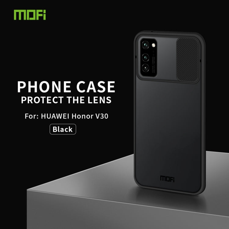 For Huawei HonorV30 MOFI Xing Dun Series PC + TPU Anti-peep Waterproof And Anti-drop All-inclusive Protective Shell, Translucent Frosted(Black) - Huawei Cases by MOFI | Online Shopping UK | buy2fix