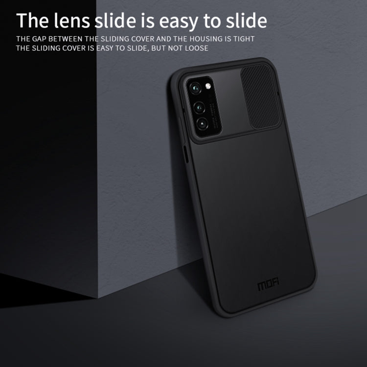 For Huawei HonorV30 MOFI Xing Dun Series PC + TPU Anti-peep Waterproof And Anti-drop All-inclusive Protective Shell, Translucent Frosted(Black) - Huawei Cases by MOFI | Online Shopping UK | buy2fix