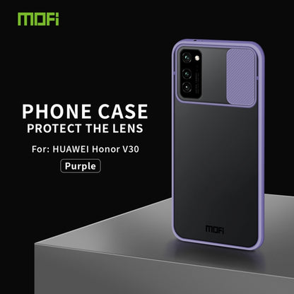 For Huawei HonorV30 MOFI Xing Dun Series PC + TPU Anti-peep Waterproof And Anti-drop All-inclusive Protective Shell, Translucent Frosted(Purple) - Huawei Cases by MOFI | Online Shopping UK | buy2fix