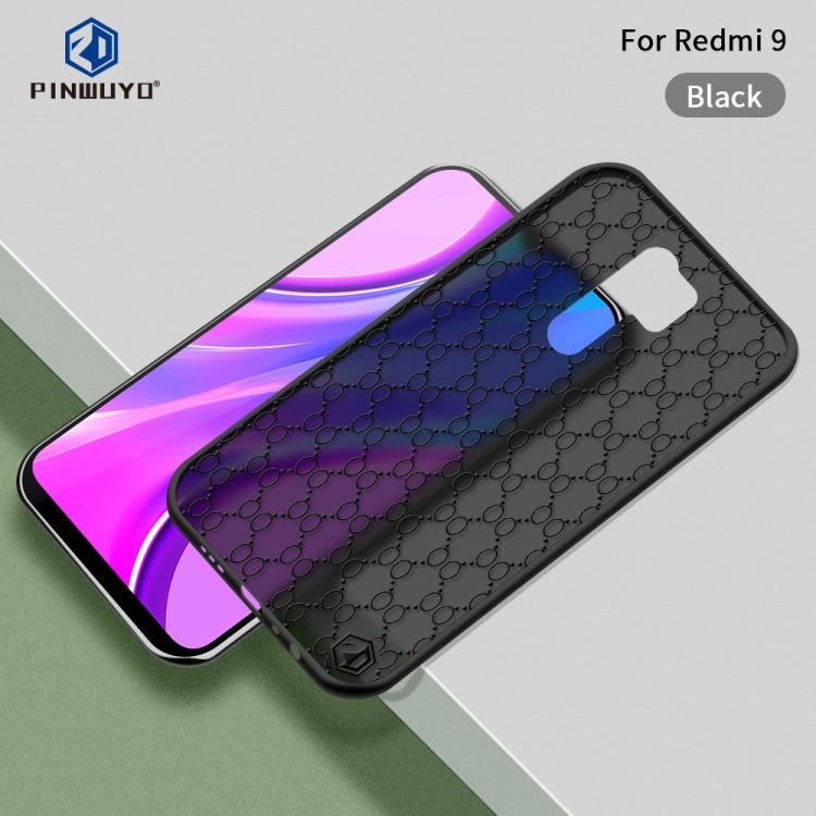 For Xiaomi Redmi 9 PINWUYO Series 2nd Generation PC + TPU Anti-drop All-inclusive Protective Shell Matte Back Cover(Black) - Xiaomi Cases by PINWUYO | Online Shopping UK | buy2fix