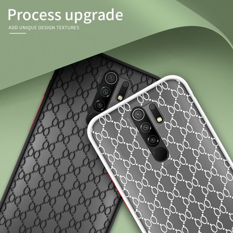 For Xiaomi Redmi 9 PINWUYO Series 2nd Generation PC + TPU Anti-drop All-inclusive Protective Shell Matte Back Cover(White) - Xiaomi Cases by PINWUYO | Online Shopping UK | buy2fix