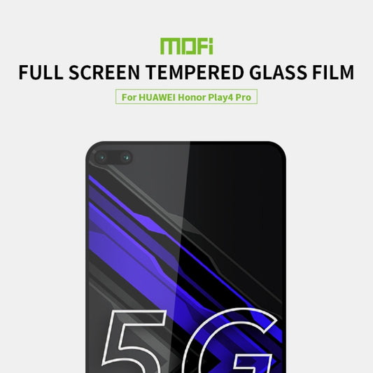 For Huawei Honor Play4 Pro MOFI 9H 2.5D Full Screen Tempered Glass Film(Black) by MOFI