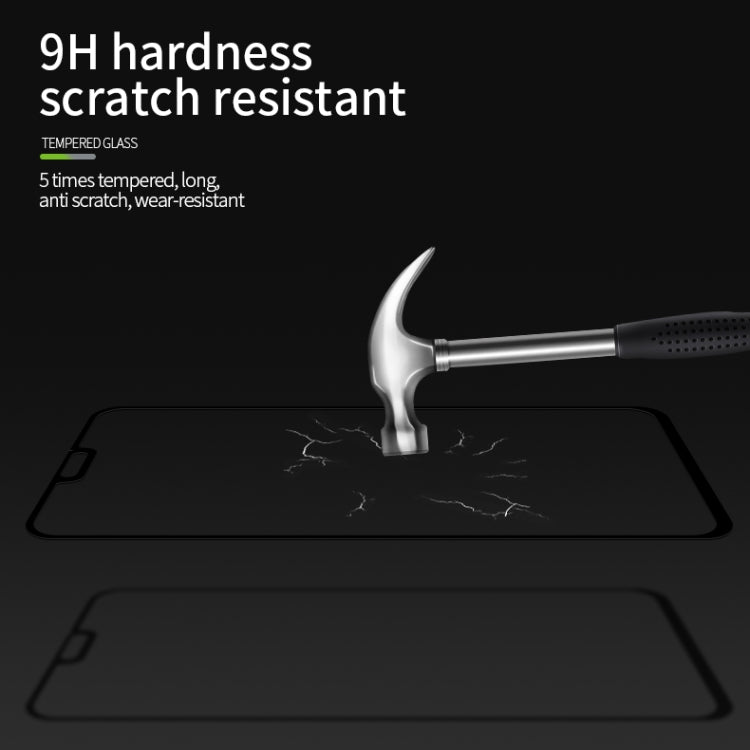 For Huawei Honor 9X Lite MOFI 9H 2.5D Full Screen Tempered Glass Film(Black) - Honor Tempered Glass by MOFI | Online Shopping UK | buy2fix