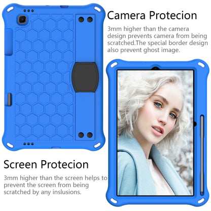 For Samsung Galaxy Tab S6 Lite P610 Honeycomb EVA + PC Shockproof Case with Strap(Blue+Black) - Tab S6 Lite P610 / P615 by buy2fix | Online Shopping UK | buy2fix