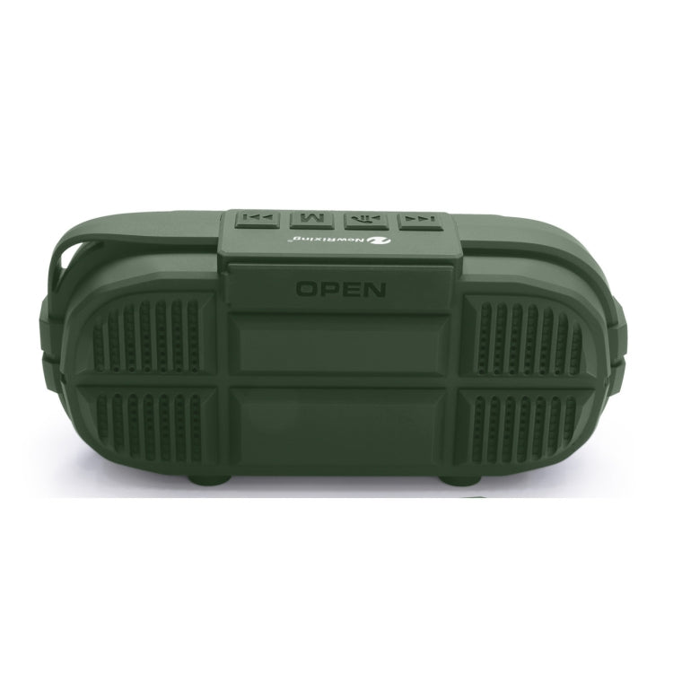 NewRixing NR-3023 Portable Stereo Wireless Bluetooth Speaker, Built-in Microphone, Support TF Card / FM(Green) - Desktop Speaker by NewRixing | Online Shopping UK | buy2fix
