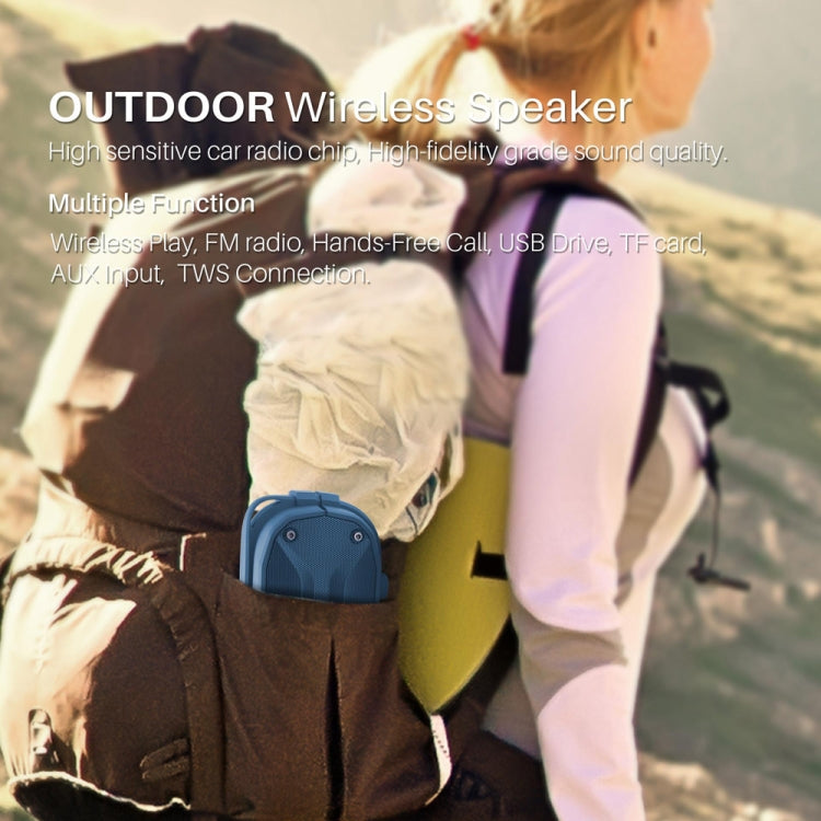 NewRixing NR-3023 Portable Stereo Wireless Bluetooth Speaker, Built-in Microphone, Support TF Card / FM(Red) - Desktop Speaker by NewRixing | Online Shopping UK | buy2fix