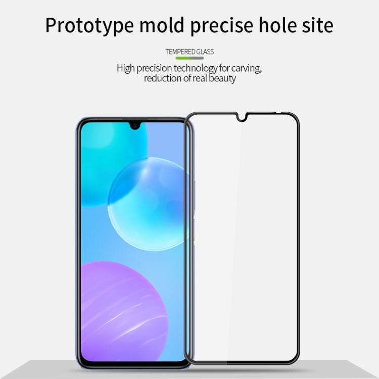 For Huawei Enjoy20 Pro/Honor30 Lite MOFI 9H 3D Explosion-proof Curved Screen Tempered Glass Film(Black) - Huawei Tempered Glass by MOFI | Online Shopping UK | buy2fix