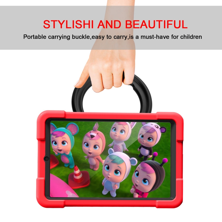 For Galaxy Tab A 8.4 (2020) T307 PC + Silicone Shockproof Combination Case with 360 Degree Rotating Holder & Handle(Red + Black) - Tab A 8.4 (2020) by buy2fix | Online Shopping UK | buy2fix