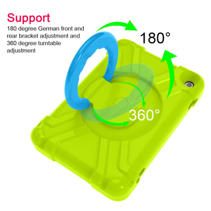 For Amazon Kindle Fire HD8 (2020) PC + Silicone Shockproof Combination Case with 360 Degree Rotating Holder & Handle(Glass Green + Blue) -  by buy2fix | Online Shopping UK | buy2fix