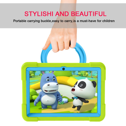 For Amazon Kindle Fire HD8 (2020) PC + Silicone Shockproof Combination Case with 360 Degree Rotating Holder & Handle(Glass Green + Blue) -  by buy2fix | Online Shopping UK | buy2fix