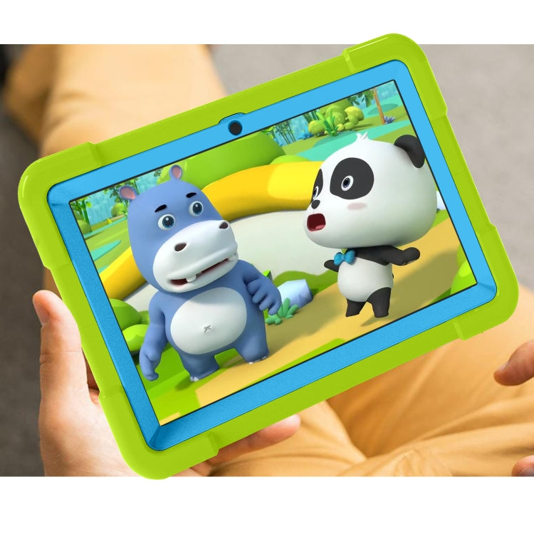 For Amazon Kindle Fire HD8 (2020) PC + Silicone Shockproof Combination Case with 360 Degree Rotating Holder & Handle(Glass Green + Blue) -  by buy2fix | Online Shopping UK | buy2fix