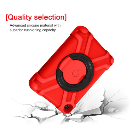 For Amazon Kindle Fire HD8 (2020) PC + Silicone Shockproof Combination Case with 360 Degree Rotating Holder & Handle(Red + Black) -  by buy2fix | Online Shopping UK | buy2fix